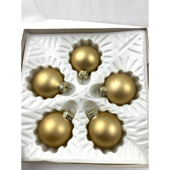 VTG Glitter Glass Ornaments Lot of 11 Round Sphere Gold Red Bulb Balls Holiday - Picture 4 of 11